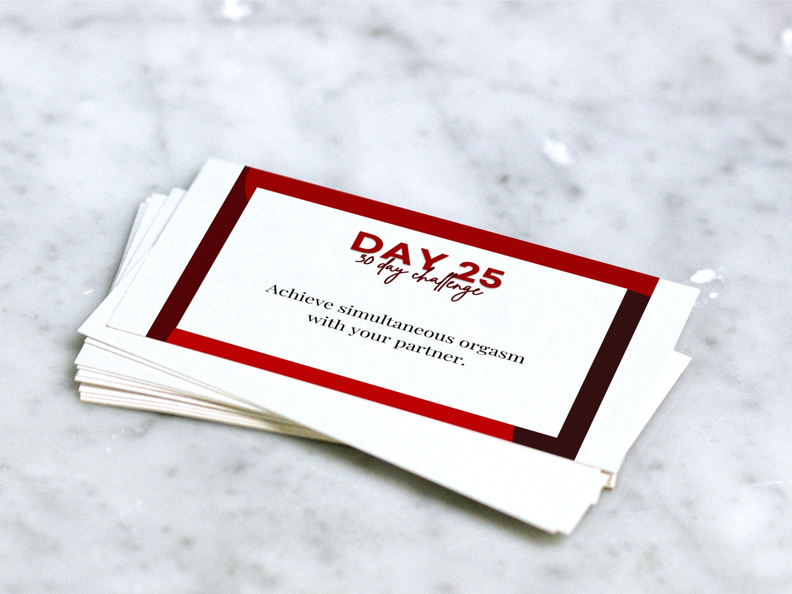 Printable 30 Day Sex Challenge, Sexy Date Night Game, Couples
