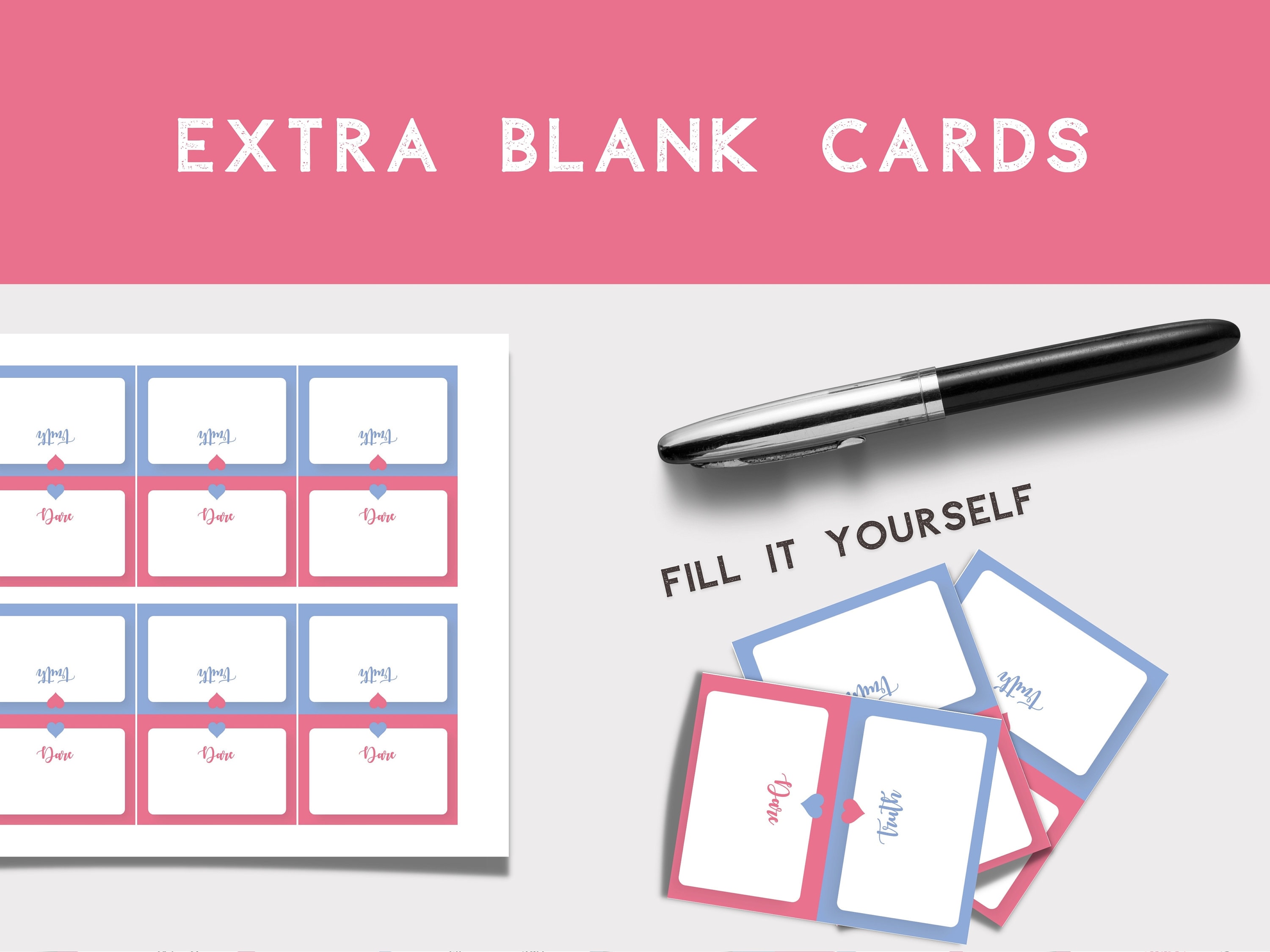 Printable Couples Truth or Dare Card Game, Game for Couples, Date Night ...
