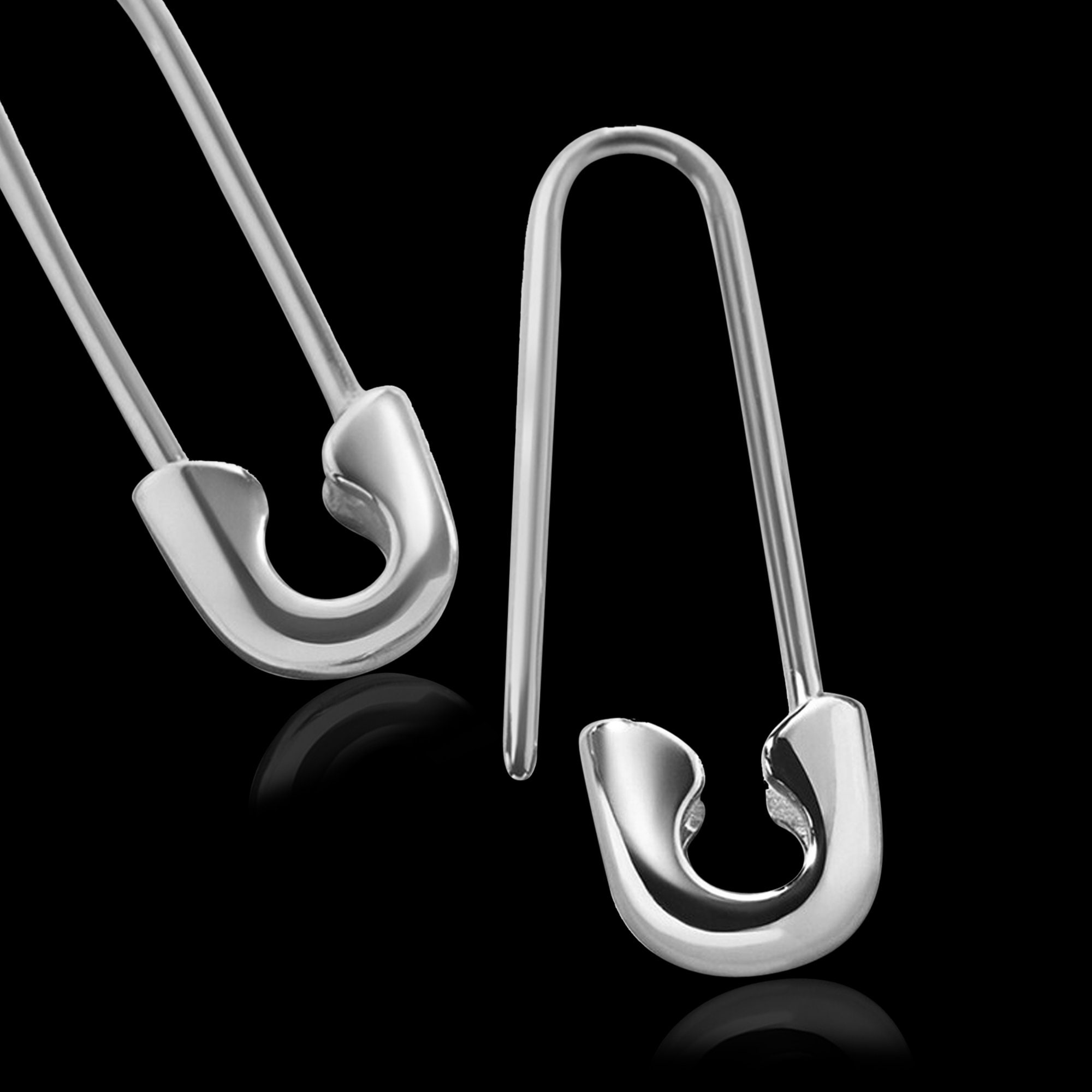 Anita Ko black Black Diamond Safety Pin Single Earring | Harrods UK