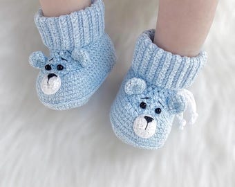 PATTERN Crochet baby booties