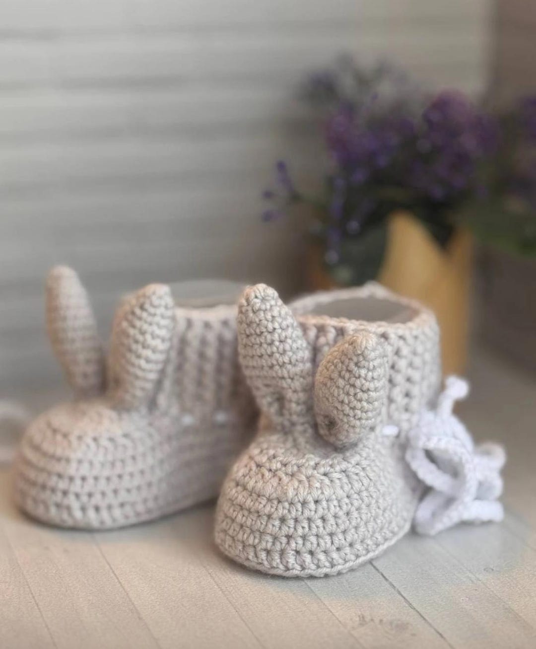 Crochet Baby Bunny Booties Pattern, Newborn Shoes (PDF Pattern) - Etsy