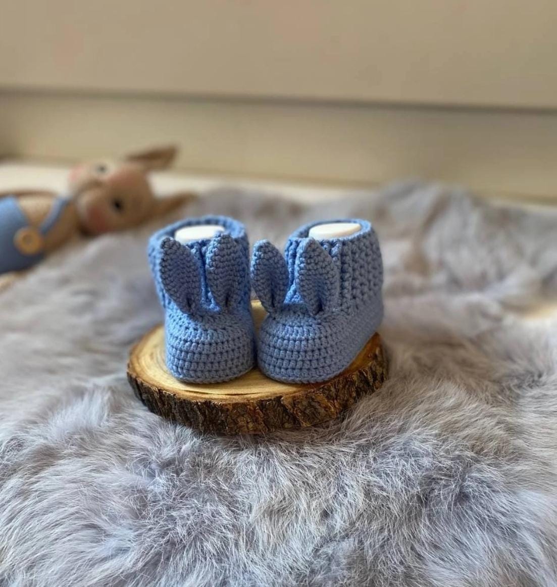Crochet Baby Bunny Booties Pattern, Newborn Shoes (PDF Pattern) - Etsy