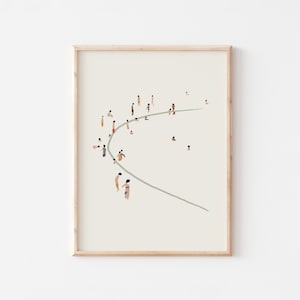 Strand Druck, Neutrales Dekor, Boho Art Print, Küsten Nautischer Druck