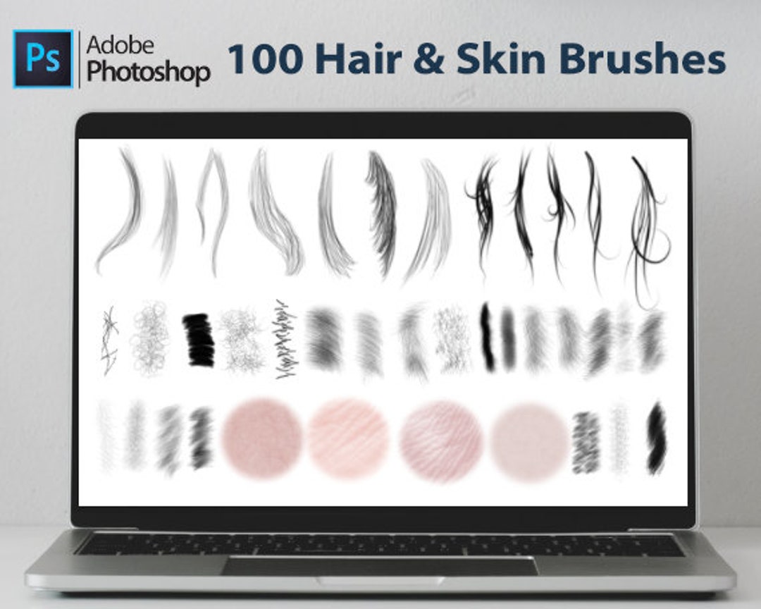 PS Skin and Hair Brushes for Body Hair Mustache Brow Pubic