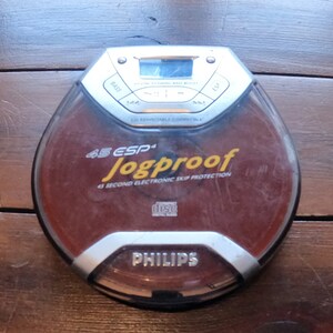 Retro 90s Philips Transparent Shockproof Discman / Cd Player With Belt Clip  / Perfect Working 