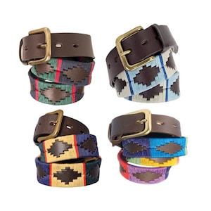 WehavingCraft argentinische Gürtel Polo Gürtel Handgewebter Gürtel Unisex Gürtel Pologürtel Ledergürtel Herrengürtel Damengürtel Modegürtel 1024