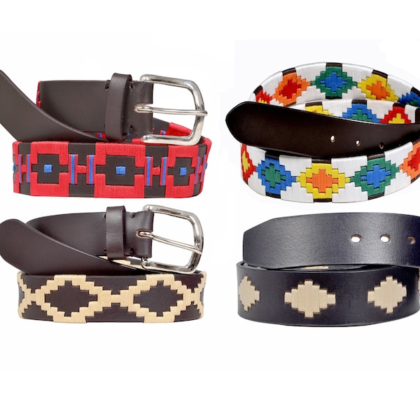 WeavingCraft Argentine Belts Polo Belts Hand Woven Belt Unisex belt Polo belt Leather Belt Men Belt Ladies Belt Fashion Belt 1013