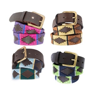 WeavingCraft Argentine Belts Polo Belts Hand Woven Belt Unisex belt Polo belt Leather Belt Men Belt Ladies Belt Fashion Belt 1027