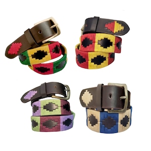 WeavingCraft Argentine Belts Polo Belts Hand Woven Belt Unisex belt Polo belt Leather Belt Men Belt Ladies Belt Fashion Belt 1034