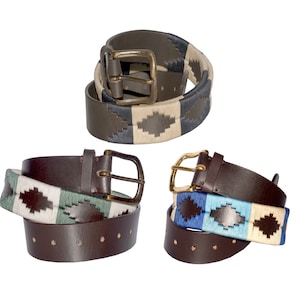 WehavingCraft Argentine Belts Polo Gürtel Handgewebter Gürtel Unisex Gürtel Pologürtel Ledergürtel Herrengürtel Damengürtel Modegürtel 1023