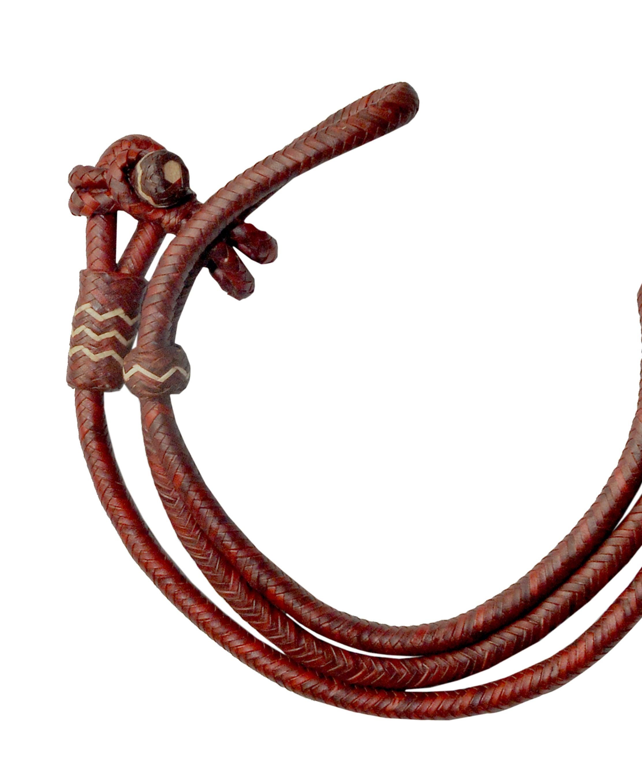 Handmade Rawhide Rope Handmade Braided Rawhide Show Romel Romal Reins: Cherry Chestnut ...