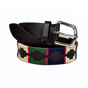 WeavingCraft Hand Woven Argentine Leather Polo Belt: Unisex Fashion 1003