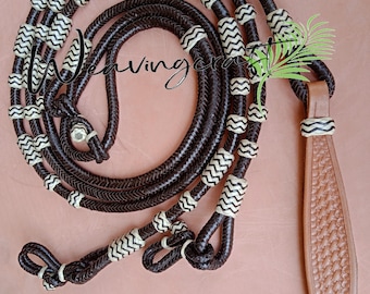 Romal Reins Chestnut Cherry,20 plait Romel Reins Oklahoma