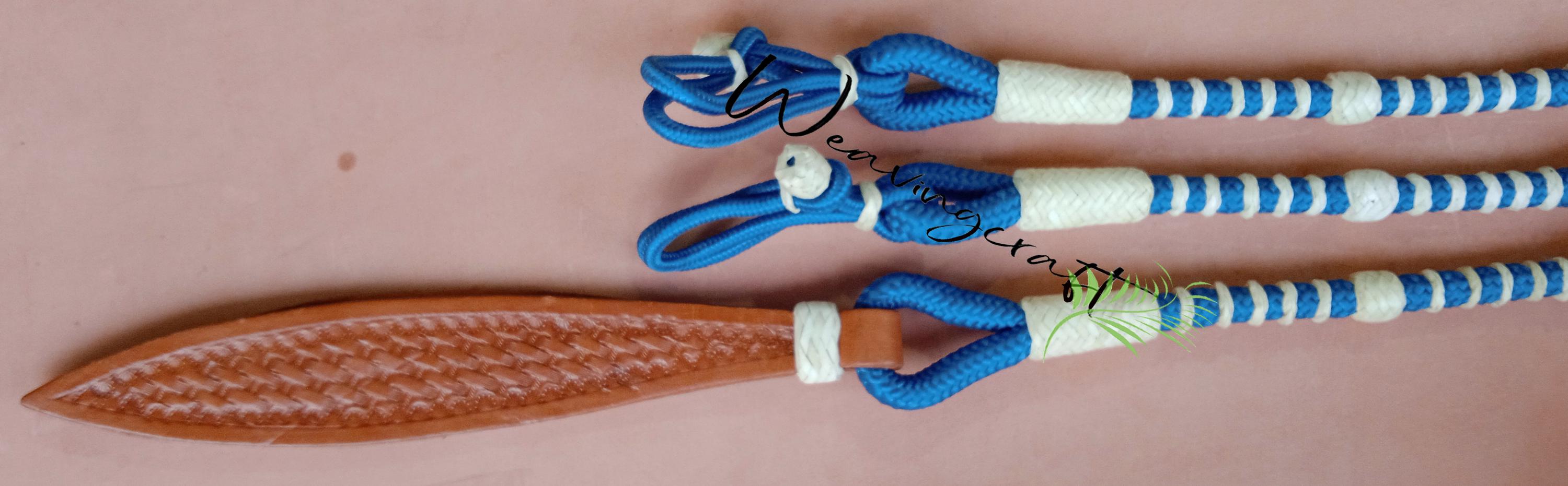 Produktbild von Westernzügel Geschlossen WeavingCraft Roper Zügel Mit Natürlichen Braunen Knoten, Rohes Seile Sport