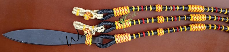 Handmade Rawhide Rope Weaving Craft Handmade Braided Leather Romal Reins: Equestrian Ranch ...