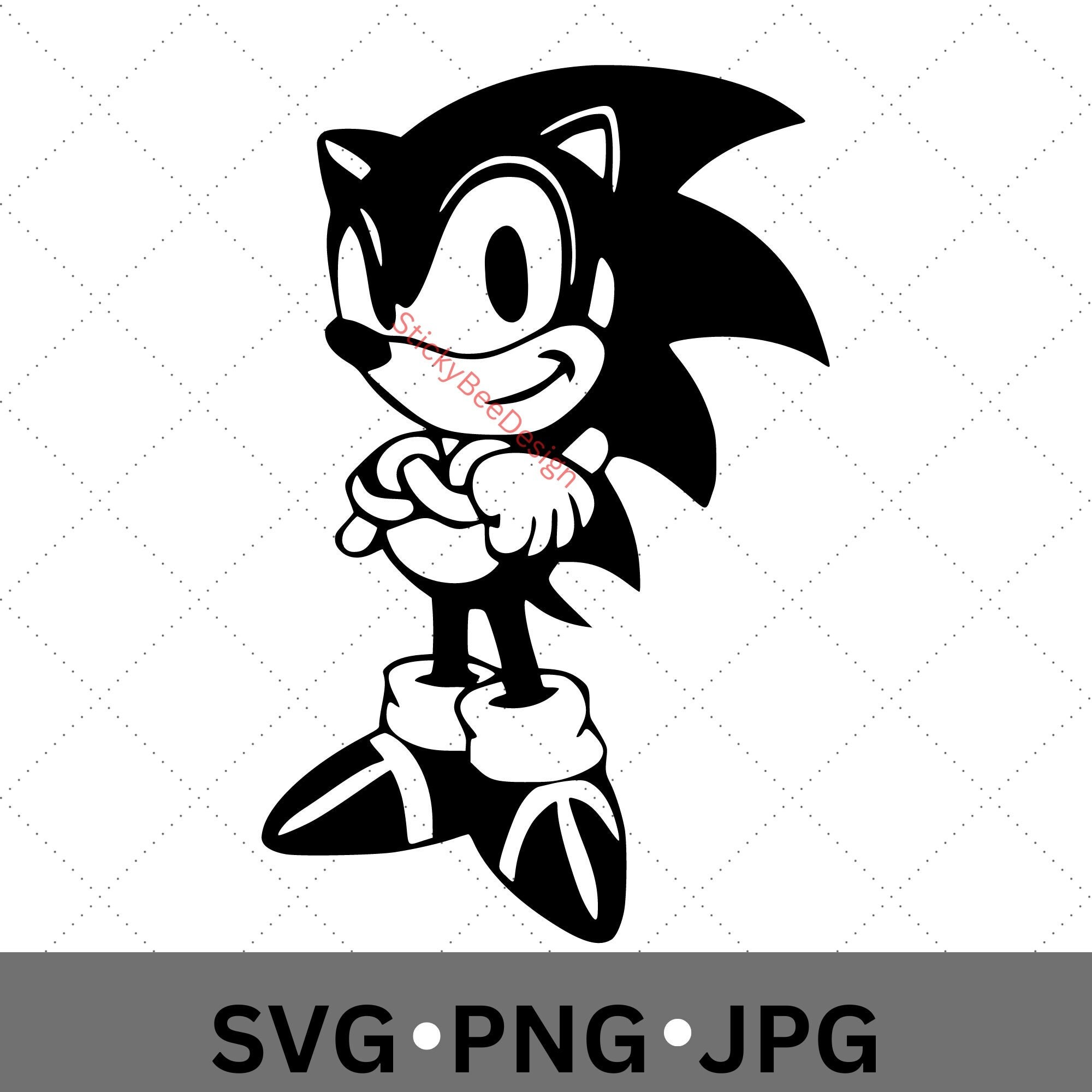 Sonic outline svg cricut – svgcosmos