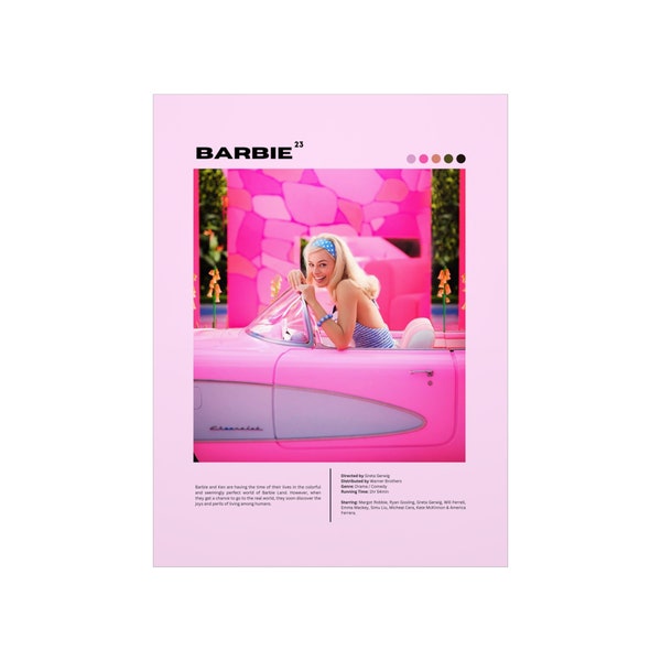 Barbie (2023) Greta Gerwig - póster de película