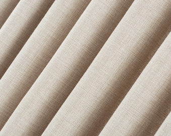 French Pleat Linen Curtains, Pleated Curtains,  16 Colors. Triple Pinch Pleat Curtains for Bedroom and Living Room.