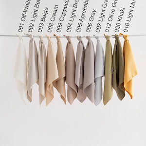 Linen Curtain Fabric Sample, 25 Colors, Faux Linen Drape Swatches.