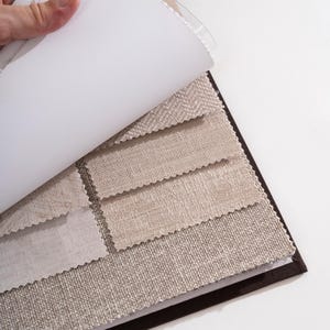 Drapery Fabrics Sample Book for Custom Curtain Panels. Cotton, Polyester, Blackout Linen, Fabric for Custom Size Curtains. Special Fabrics.