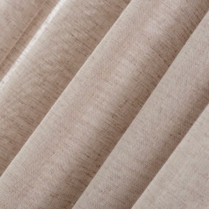 Pencil Pleated Linen Curtains: Living Room & Bedroom Drapes