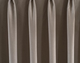 Blackout Pinch Pleat Curtain Panel: Noise Reduction, Custom Size