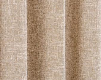 Zasłony lniane na zamówienie: nowoczesna, minimalistyczna zasłona do salonu