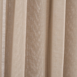 Rideaux extra-longs transparents, 10 coloris. Rideaux semi-transparents extra-longs en lin sur mesure, pour la décoration intérieure.