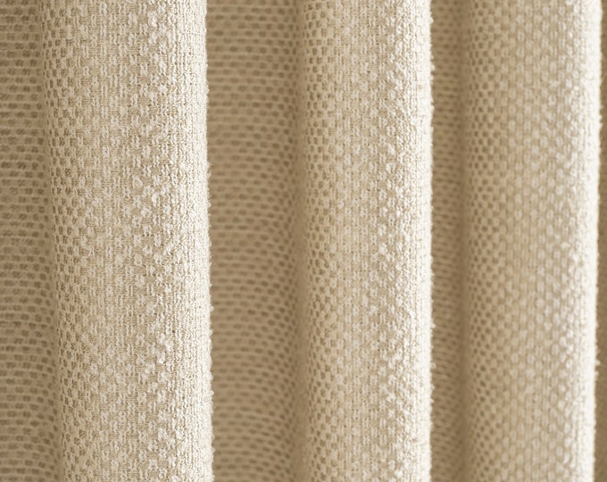 Linen Curtains – White Luxury Triple Pinch Pleated Custom Drapes for Living Room & Bedroom