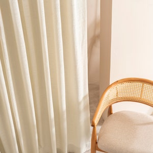 Pinch Pleated Linen Curtains: Luxury Modern Drapes, 7 Colors