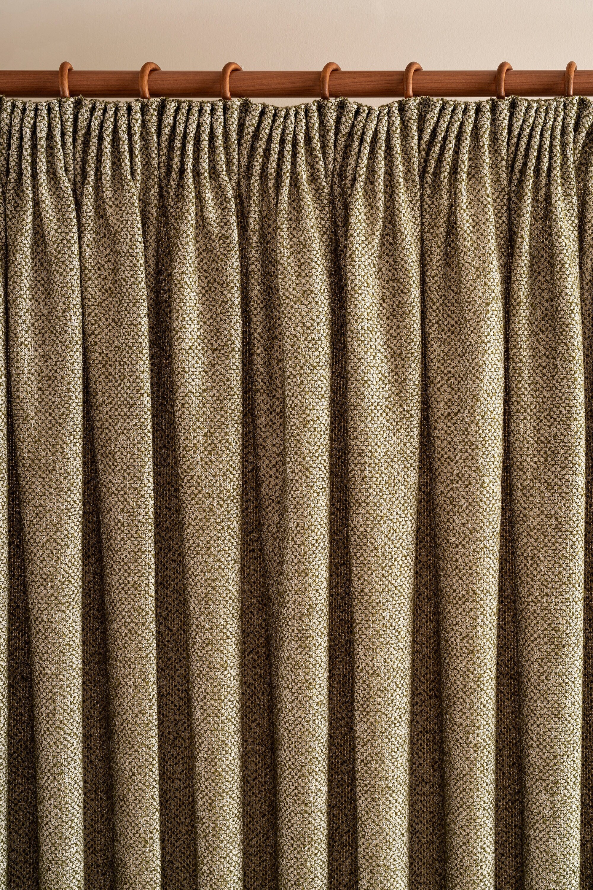 Linen Curtain Panel: French Pleat, Custom Size, Heavyweight Cotton