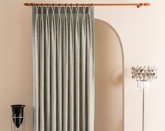Pinch Pleate Linen Curtains Custom for Kätlin