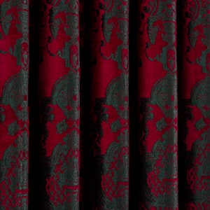 Damask Velvet Curtains 4 Colors, Custom Size Velvet Drapes, and Living Room Curtain Panels