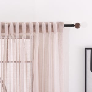 Tende da caffè plissettate trasparenti, 14 colori disponibili. Pannelli per tende su misura per soggiorno e camera da letto.