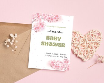 Baby Shower Invitation| Baby Shower| Baby Shower Invitation Template| Instant Download| Editable Minimalist Baby Shower Invitation|