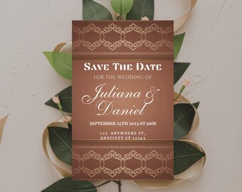 Wedding Invitation, Modern Wedding Invitation, Wedding Invite, Printable Wedding Invitation, Modern Wedding Invitation, Invitation Template