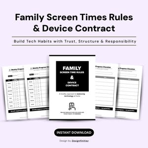 Regras e Contrato de Responsabilidade para o Tempo de Uso de Telas em Família