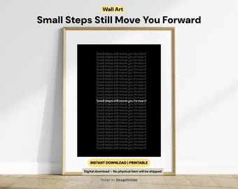Minimalist Wall Art Quote – Black & White