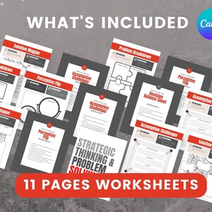 Strategic Thinking & Problem Solving Worksheets Done for You - Etsy