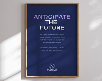 Futuristic Manifesto Print, Avant-Garde Innovation Office Decor, Bold Poster