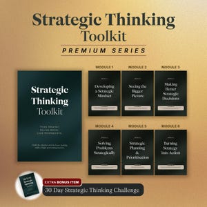 Outils de réflexion stratégique | Cahier d'exercices sur le leadership | Cahier d'exercices sur la prise de décision | Planification stratégique | Formation des gestionnaires | Téléchargement numérique