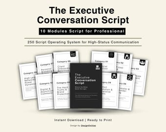 The Executive Conversation Script | 200 Communication Templates | Business Negotiation Scripts | Client Management & Conflict Resolution