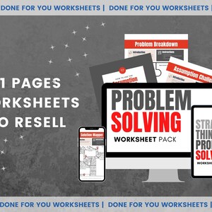 Strategic Thinking & Problem Solving Worksheets Done for You - Etsy