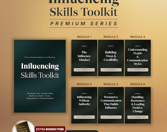 Influencing Skills Toolkit | Leadership Workbook | Professional Development | Communication Skills | Manager Training | Digital Workbook