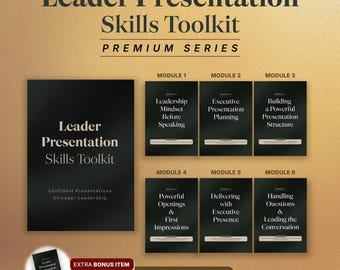 Presentation Skills Toolkit | Leadership Workbook | Professional Development Workbook | Business Communication Guide