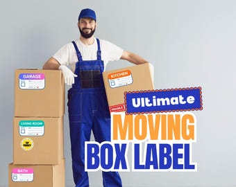 Ultimate Moving Box Labels - Digital Sticker Set