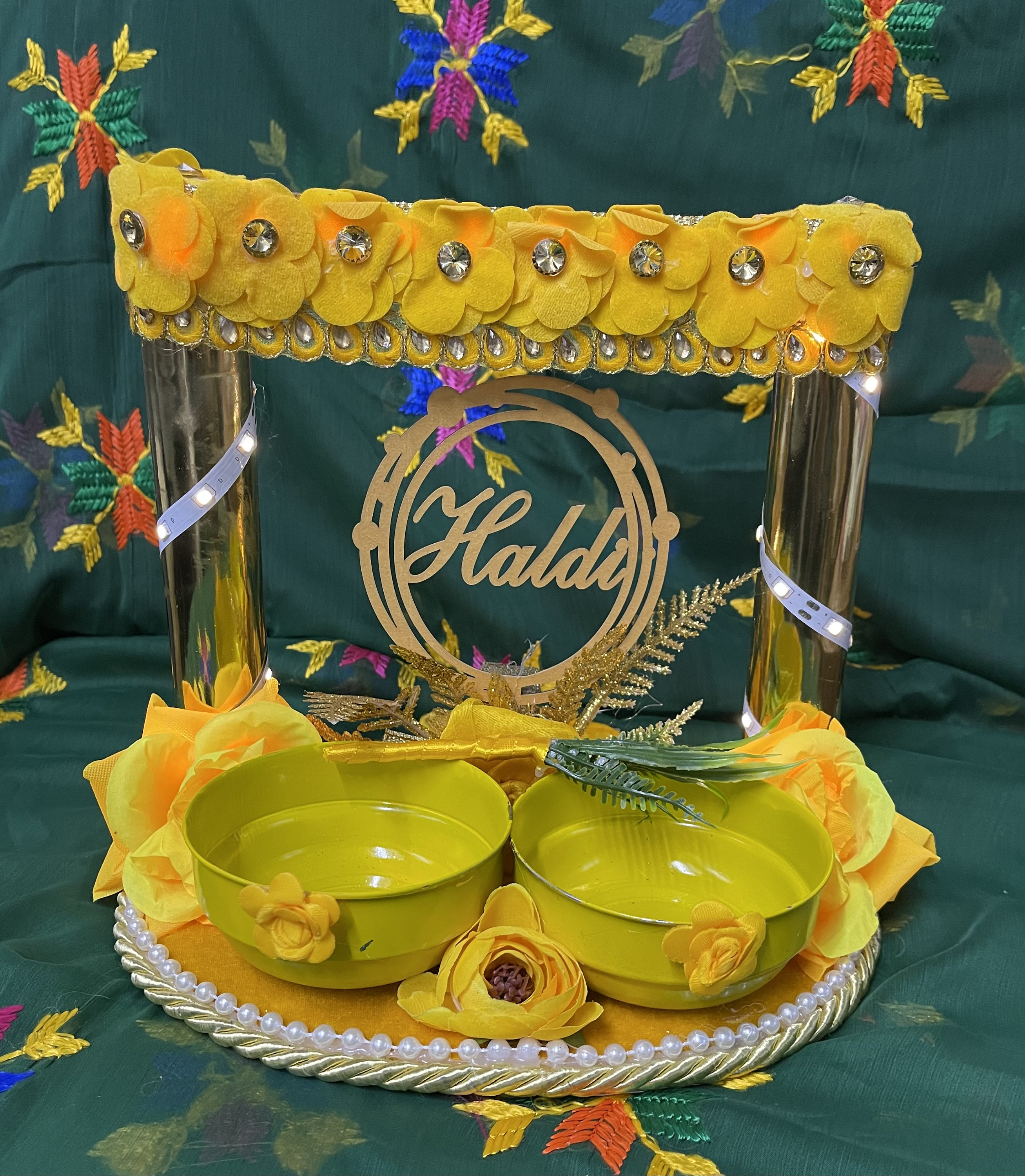 Maiyan Haldi Mendhi Choora Piri Stool Set Indian Pakistani Wedding