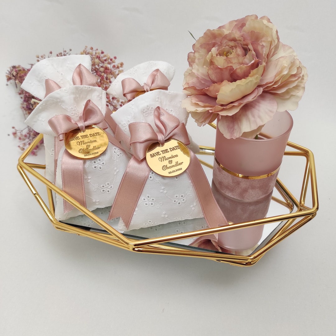 Custom Lavender Sachets Wedding Favor, Engagement Favor for Guest