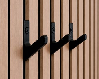 Acoustic panel hook - Coat rack - Single Hook - Screw