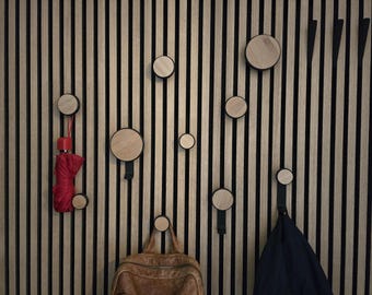 Acoustic panel hook - Round Vineer- Twist & Go